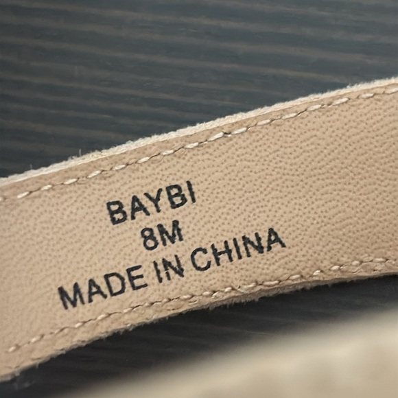 New Donald Pliner Ankle Strap Platform Baybi Sandal 4” Heel Tan Size 8 - Picture 8 of 11